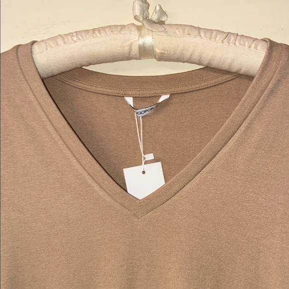 NWT Tan V-Neck Bodysuit XL - Picture 4 of 7